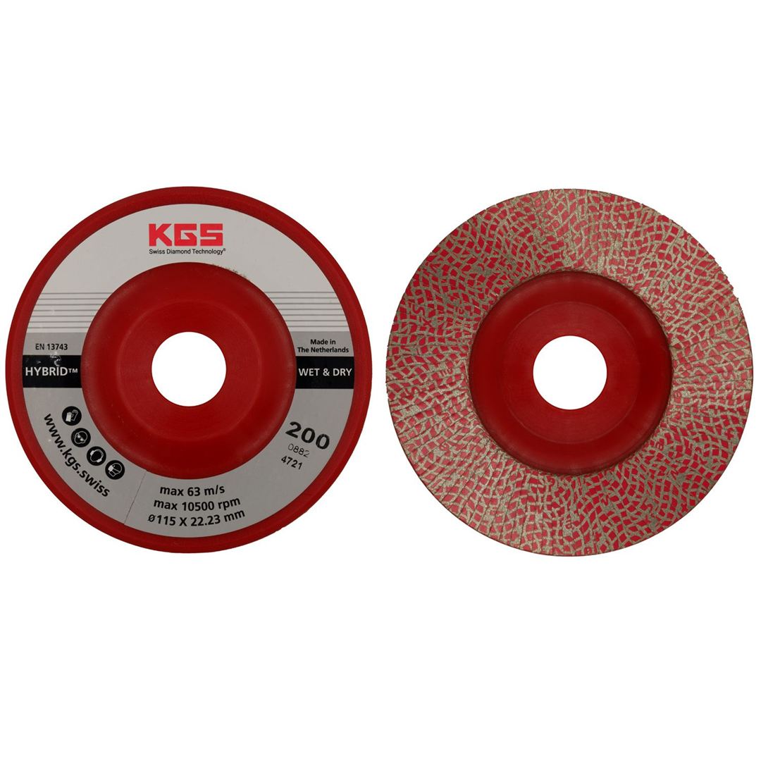KGS Hybrid CN Flap Disc 115 x 22.23mm Red #200