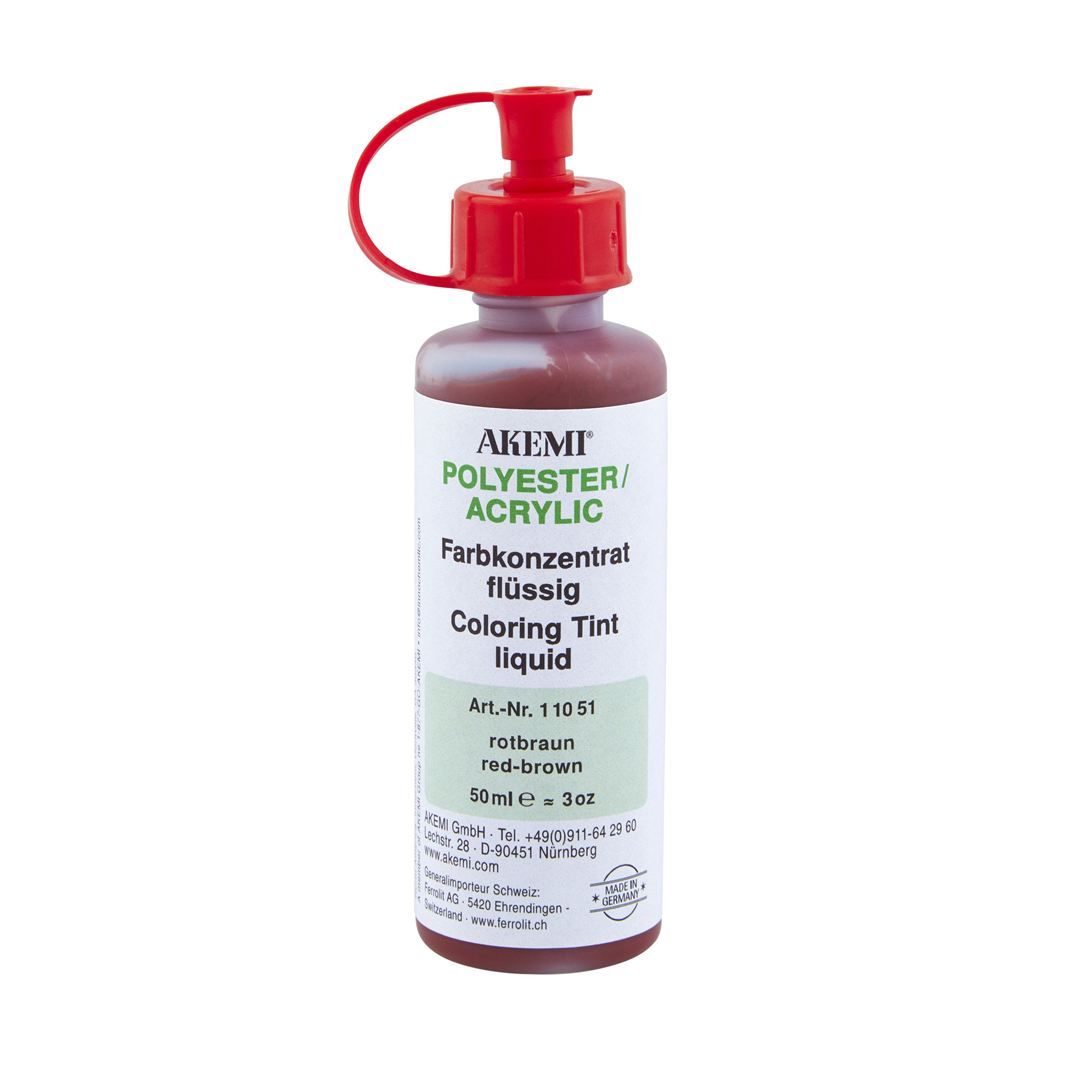 Colouring Tint Poly. Red-Brown 50mL