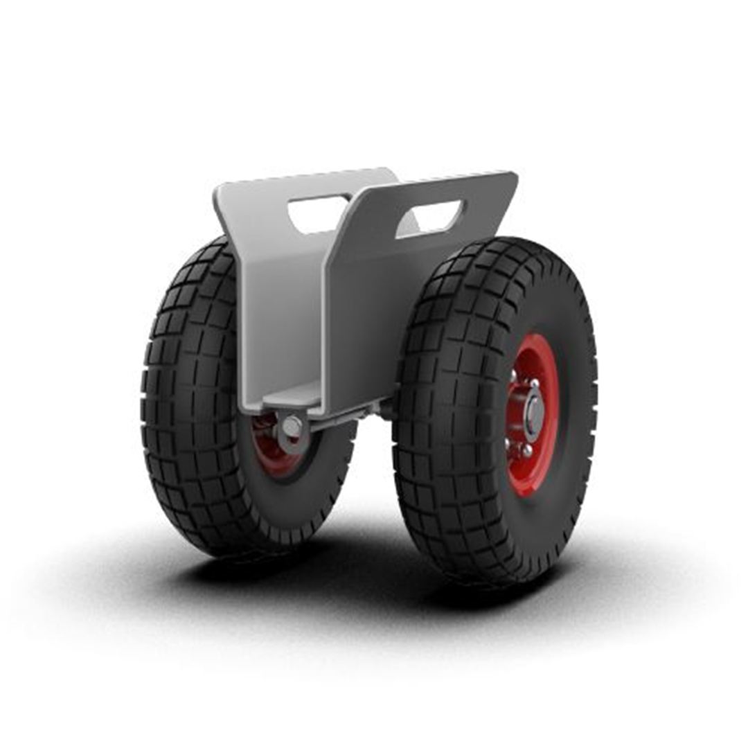 Self Locking Dolly - White Rubber