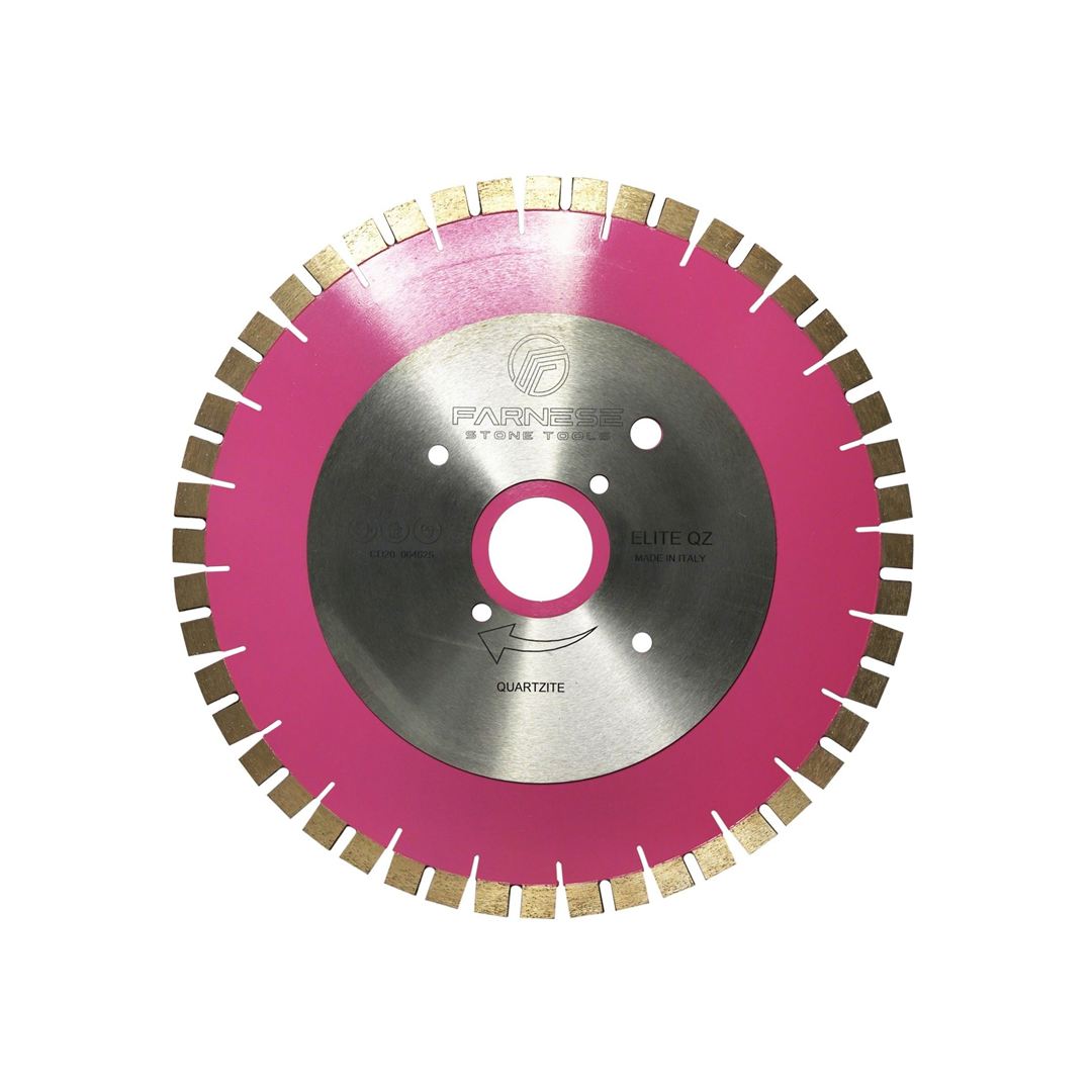 Farnese 400mm Bridgesaw Blade - ELITEQZ - Reinforced Core - Quartzite Materials 20mm Twin Segment